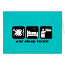 Funny teachers greeting card