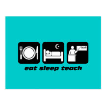 Funny teachers post card