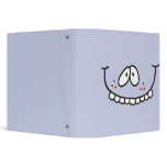 funny teeth smiley periwinkle notebook vinyl binders
