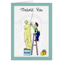 Funny Thank You Card:  Venus Demilo