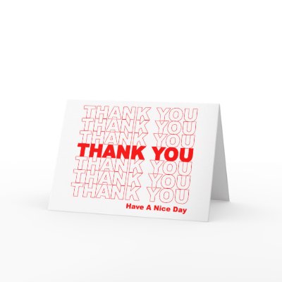 Funny Thank You Design by niffx