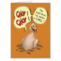 Funny Thanksgiving Cards: Chop-Chop cards