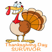 funny thanksgiving day survivor turkey acrylic cut outs