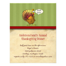 Funny Thanksgiving Dinner Invitation