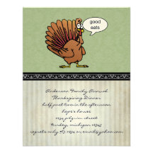 Funny Thanksgiving Dinner Invitation
