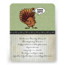 Funny Thanksgiving Dinner Invitation