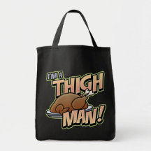 Funny Thanksgiving Thigh Man T-Shirts Canvas Bag