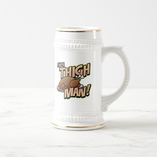 Funny Thanksgiving Thigh Man T-Shirts Coffee Mug