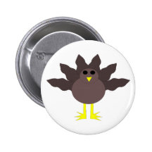 Funny Thanksgiving Turkey Button