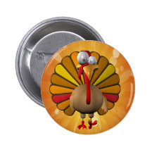 Funny Thanksgiving Turkey Buttons