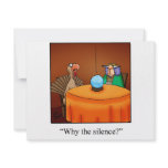 Funny Thanksgiving Turkey Fortune Cartoon Gifts! invitations