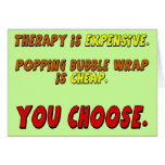 Funny Therapy T-shirts Gifts Greeting Card
