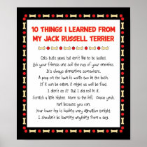 Funny Things I Learned From Jack Russell Terrier Print