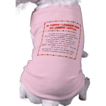 Funny Things I Learned From My Chinese Crested Dog Tshirt