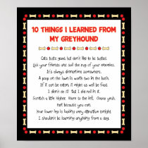 Funny Things I Learned From My Greyhound Print