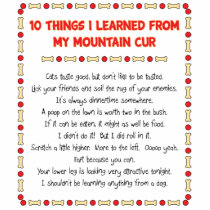 Funny Things I Learned From My Mountain Cur Acrylic Cut Outs