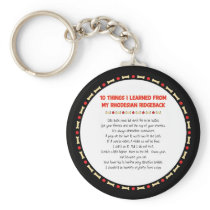 Funny Things I Learned From My Rhodesian Ridgeback Keychains