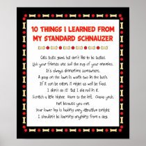 Funny Things I Learned From My Standard Schnauzer Print