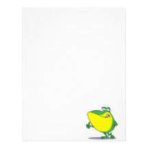 funny thumbs up frog froggy cartoon letterhead design