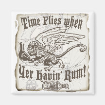 Funny Time Flies when yer having Rum Magnet