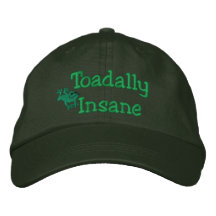 Funny Toad Embroidered Hat