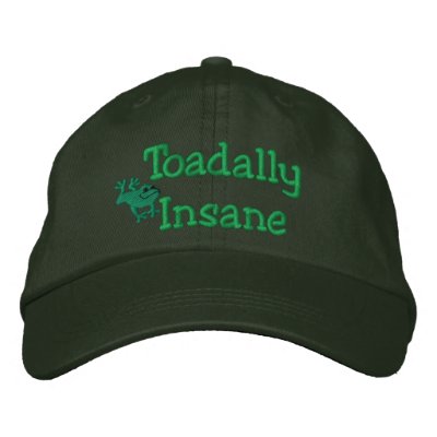 Funny Toad Embroidered Hat by mothersdaytshirts