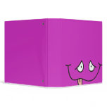 funny tongue out face purple notebook vinyl binder