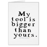 Funny Tool Lovers Big Tool Woodturning Woodworking Greeting Card