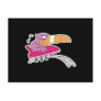 funny toucan on roller coaster postcards
