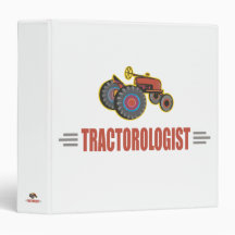 Funny Tractor Vinyl Binders