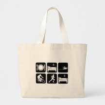 Funny triathlon canvas bags