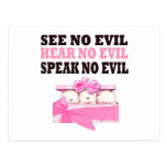 Funny Triplet Girls (Speak Hear See No Evil ) Post Card