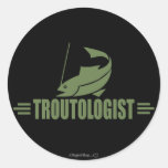 Funny Trout Fishing Sticker
