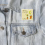Funny Tulips Cartoon Button