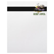 funny turkey going AWOL Letterhead