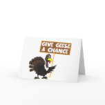 Funny Turkey spoof peace Cards