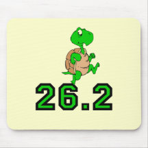 Funny turtle marathon mouse pads