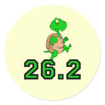 Funny turtle marathon stickers