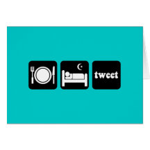 Funny tweet greeting card