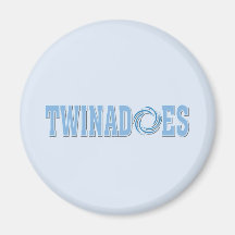 Funny Twins Fridge Magnet
