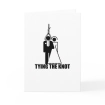 Funny, "Tying the knot" wedding design