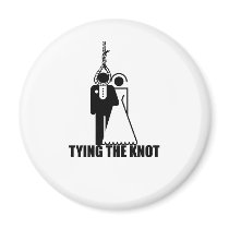 Funny, "Tying the knot" wedding design