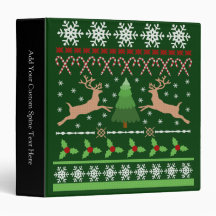 Funny Ugly Christmas Sweater Binder