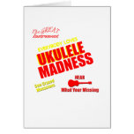 Funny Ukulele Madness Cards