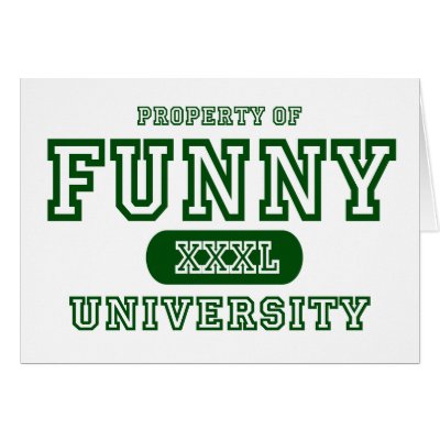 Funny University Greeting Card by universityshirts
