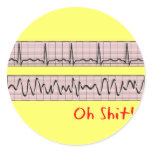 Funny V-Fib Gifts Stickers