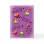 Funny Valentine Cards: Bird-Worm Valentine