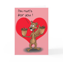 Funny Valentine Cards: Nuts for you