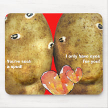 Funny Valentine Mousepad Potato Faces