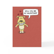Funny Valentine's Day card: Hump your leg